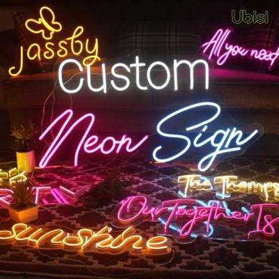 China Retail Photoelectric Technology Co., Ltd. Store Shenzhen Ubisi Neon Party Supplies Fast Delivery Customs Lead Light Neon Sign for sale