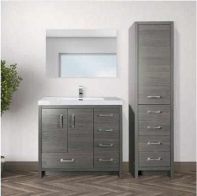 China 36 Inch Bathroom Vanity Traditional American Style With Top Sink for sale