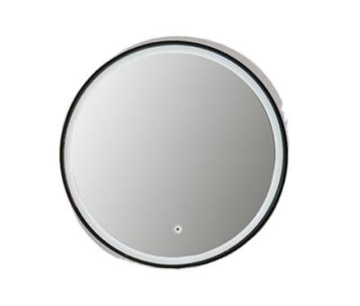 China New Design Environmentally Friendly Hotel LED 60cm Decorative Modern Round Gold 80cm Materials MOERSHU Black WHITE Bathroom Mirror for sale