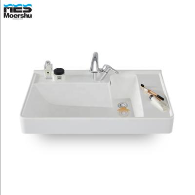 China Wholesale BC0904-105 Moershu Modern Bathroom Vanity Cabinet Drop Down 24 Inch Tall Worktop Basin Bowls for sale