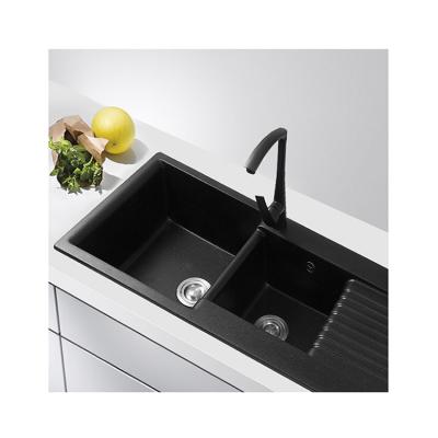 China With Faucet Wholesale Customized Multiple Choice Resin Quartz Kitchen Rectangle Sinks for sale