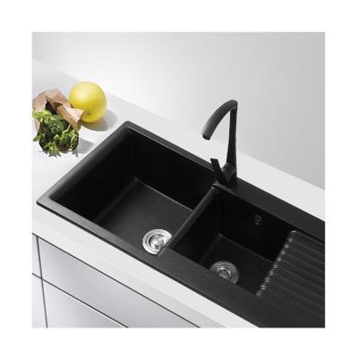 China With Faucet Factory Direct Wholesale Quartz Sink Compound Sinks For Kitchen for sale