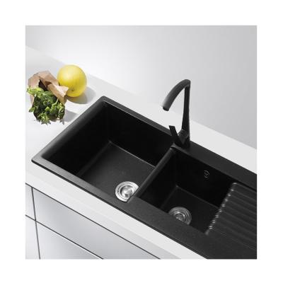 China With Faucet Factory Direct Wholesale Exquisite Resin Marble Durable Kitchen Sinks for sale