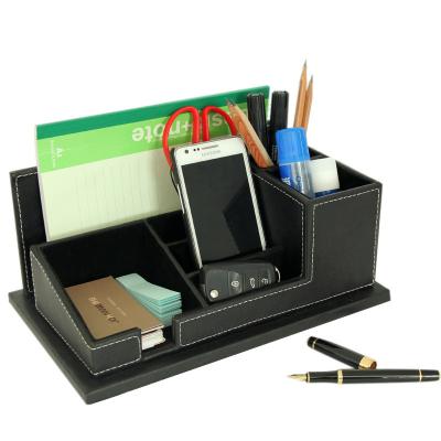 China Bulk Leather Promotional Pen Holder PU Pen Holder for sale