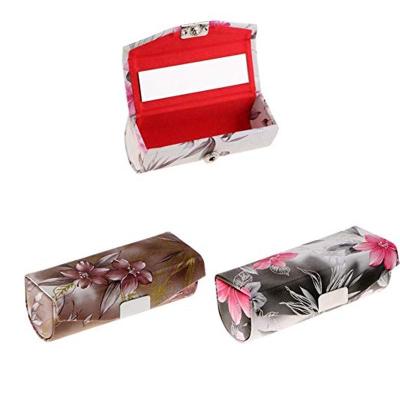 China Handmame Lipstick Case with Magnetic Mirror Lipstick Case Lipstick Case for sale