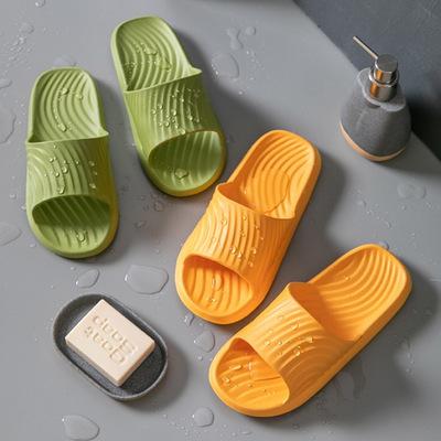 China UMYOGO Simple Solid Lovers Plarform Summer Home Evergreen Slippers Men Slippers Indoor Bathroom Non-Slip Soft Unique Women Slips Flip Flops for sale