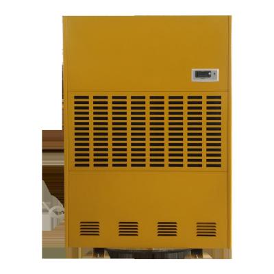 China TC-7960E2 Hotels Casin Portable Mobile Dehumidifier 480L/D Industrial Yellow Dehumidifier Universal Caster Rotary Compressor for sale