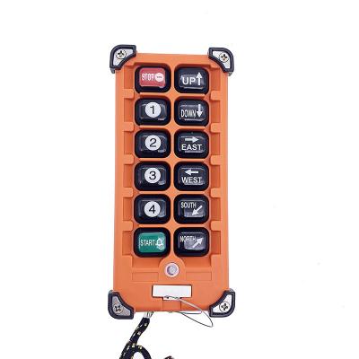 China F21-E2b-8 Telecrane 8 Speed ​​Push Button Single Smart Card Radio Wireless Remote Control for Cranes for sale