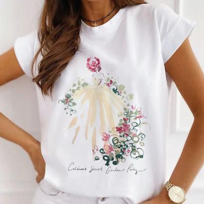 China Anti-Wrinkle T-shirt Popular Unisex Short Sleeve Women's Tops Fashion Loose Summer Use Cotton Casual T-shirt for sale