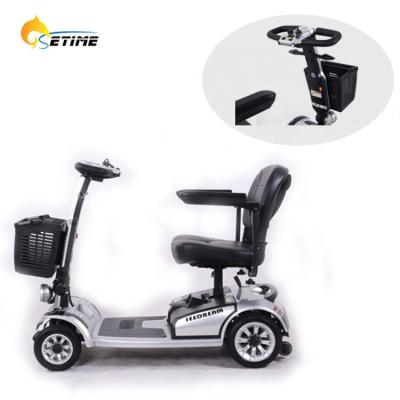 China Unisex elderly care products foldable four-wheel electric scooter for the disabled and the elderly for sale