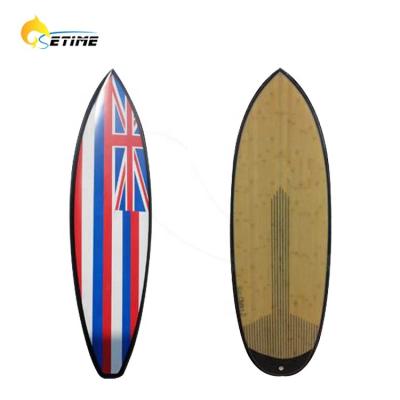 China Custom made good quality water sports area short surfboard with surf fins for sale for sale