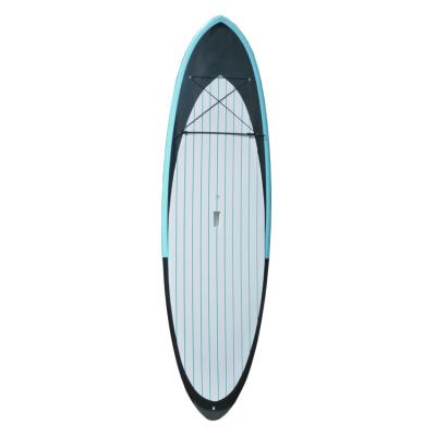 China Stable Eps Core Epoxy Wood Veneer Wood Rack Up SUP Paddle Board For Water Sports for sale