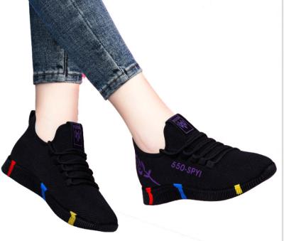 China Massage 2023 QZK In stock factory Woman cheap breathable custom  sock shoes walking sports shoes ladies wedge sneakers for sale