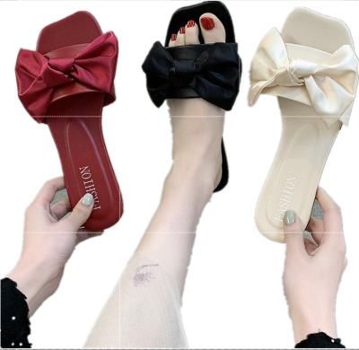 China Massage 2023 QZK  Female Sandals Sexy Summer Slippers Ladies High Heels Square Open Toe Slides Party Shoes Women Sandals for sale