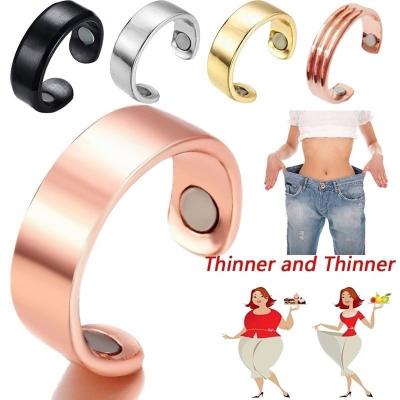 China TRENDY 2023 QZK Express wish pop creative ring magnetic health care ring rose gold magnet opening gold silver magnet ring for sale