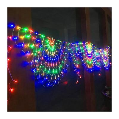 China Peacock 444L 220v 3m x 0.5m Colorful Peacock Net Light Indoor Outdoor Outdoor Lighting for Christmas Wedding Party Home Decoration for sale