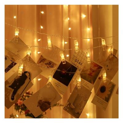 China Curtain Light Led Photo Clip Holiday Curtain String Lights Garden Christmas Indoor Outdoor Decoration Fairy Lights for sale