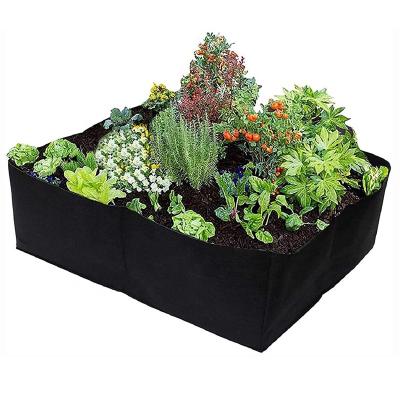 China FlyingBy Breathable Garden Breathable Planting Container Grow Bags Durable Felt Nonwoven Fabric Planter Pot Raised Fabric Garden Bed for sale