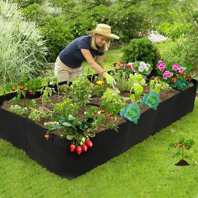 China Wholesale Breathable Breathable Recycle Planter Vegetable Indoor Outdoor Felt Fabric Nonwoven Garden Raised Beds for sale