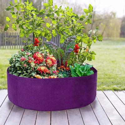 China Wholesale Breathable Planting Foldable Planting Box Pot Garden Bed Thick Felt Nonwoven Breathable Design for sale