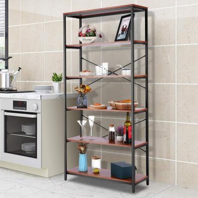 China Foldable Modern Home Floor Standing Furniture Bookstore Furniture MDF Display Rack Vintage Store Display Rack Wooden Book for sale