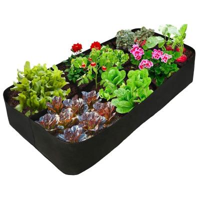 China OEM/ODM Factory Supplier Breathable Planting Container Grow Bags Fabric Raised Bed Breathable Nonwoven Eco Friendly Felt Garden for sale