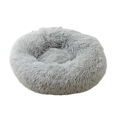 China Sustainable Cat Cushion Bed Pet Mats Soft Washable Plush Around Luxury Dog Bed for sale