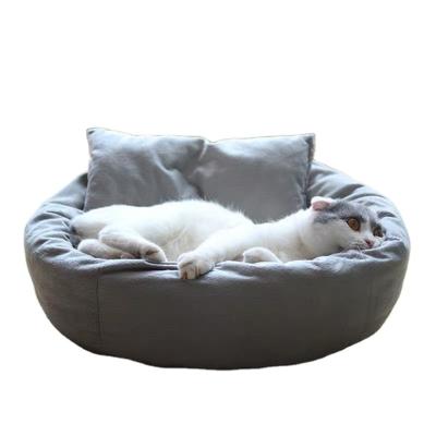 China Waterproof Warm Pet Kennel Cat Bed Removable Pet Kennel Cushion for Four Seasons Cat Autumn and Winter for sale