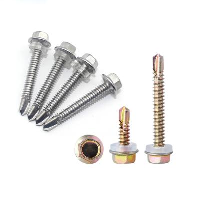 China Pan China Wholesale Hex Head M2 Self Drilling Screws With Rubber Gasket For Wood for sale