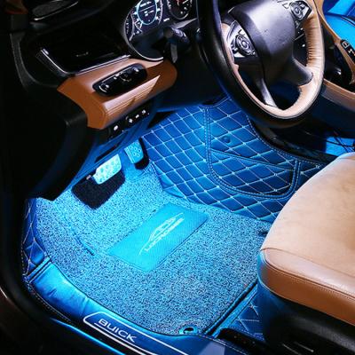 China Car Decorative Atmosphere Control Foot Light Interior Well Wireless APP Blue Led Lights Car Interior Foot Light for sale