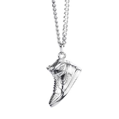 China Fashionable shoes pendant ball tide aj1 titanium steel necklace personalized men and women hip hop bungee pendant jewelry for sale