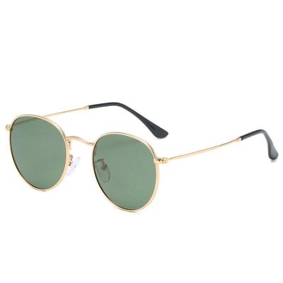 China Custom Sports Sunglasses Designer Shades Metal Round Frame Polarized Sunglasses For Men And Women for sale