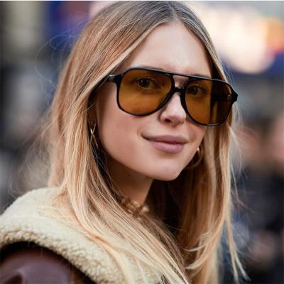 China New Fashion Amazon Fashion Sunglasses Trend Women's Sunglasses Refine Big Frame Sunglasses for sale