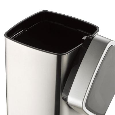 China Viable Modern Hot Selling 15L Smart Trash Can Rectangle Swept Stainless Steel Trash Can Metal Waste Bin OEM ODM Trash Can for sale