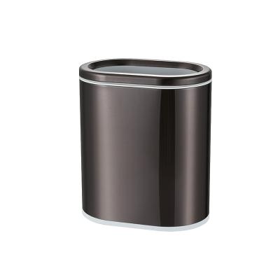 China Round Square Metal Mesh Waste Bins Trash Can Waste Paper Bin Waste Bin Basket 9L Viable Paper Bin for sale