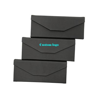 China 2021 Logo Sunglass Case Folding Triangle Glass Case Folding Glass Case 2021 Hot Selling Custom Eye Use Packaging Box for sale