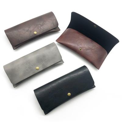 China Low MOQ Glass Case Modern Soft Leather Glasses Case Wholesale PU Sunglasses Packaging Box for sale