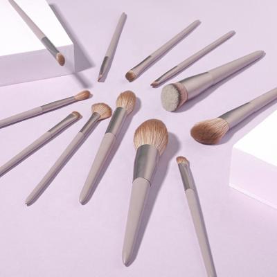 China Angular Blush Foundation Synthetic Eyelash Cosmetic Brushes Hair Makeup Blending Set Brush for sale