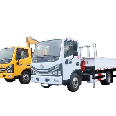 China TRUCK CRANE 4*2 knuckle boom crane truck mounted 0.8TON 1.8ton crane dongfeng factory truck supply cranes for sale for sale