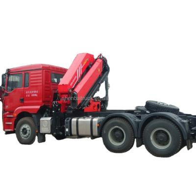 China TRUCK CRANE Shenbai 25 ton jib mounted mobile crane truck boom crane for sale for sale