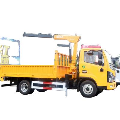 China TRUCK CRANE 4x2 5 Ton Truck Mounted Crane Arm Hydraulic Telescopic Straight Construction Truck Crane for sale