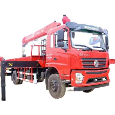 China TRUCK CRANE Dongfeng 4x2 Truck Crane 8 Ton Truck Mounted Hydraulic SANYPALFINGER Crane for sale