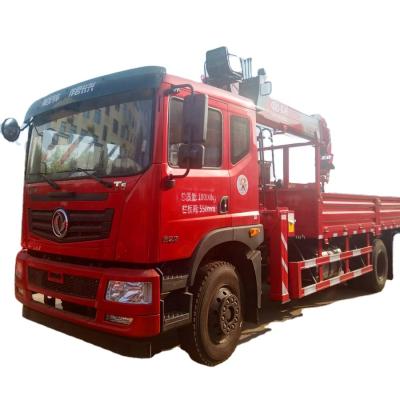 China Cargo Truck Mounted 6.3T 8T Telescopic Crane Stiff Boom Truck TRUCK CRANE DONGFENG 4X2 for sale