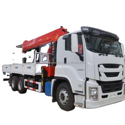 China TRUCK CRANE 15t crane truck best selling isuzu 6x4 hydraulic telescopic cheap truck with crane prices for sale