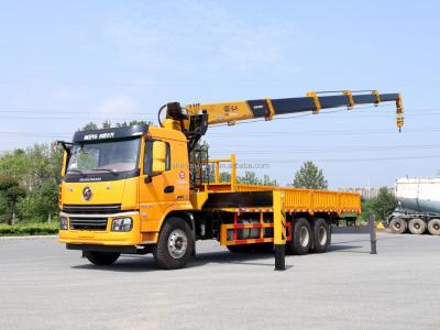 China TRUCK CRANE SHACMAN 12 Ton Hydraulic Straight Telescopic Boom Truck Mounted Crane Boom Truck for sale