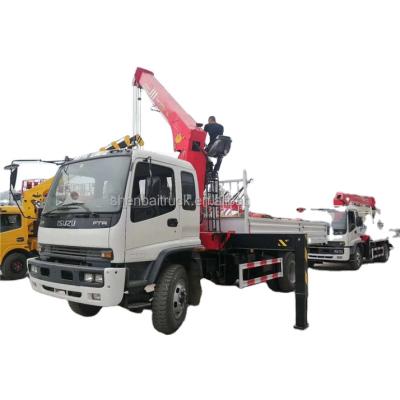 China CRANE High Performance SQS250-4 8/10/12 Ton Flatbed Truck Mounted Crane Cheap Price Sale for sale