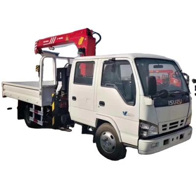 China TRUCK CRANE l-suzu truck with crane 4x2 4x4 FTR 8T Truck-mounted Crane Palfinger steep boom crane for sale for sale