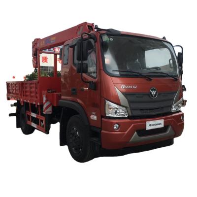 China TRUCK CRANE FOTON 4X4 Truck With Crane 6.3 TON Boom Truck Lifting Goods Crane Truck With Remote Control For Sale for sale