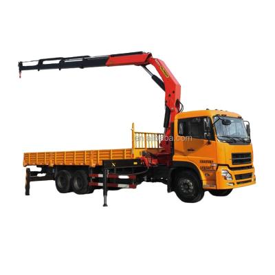 China TRUCK CRANE dongfeng 12 ton crane truck 6x4 truck with NEW SQ12SK4Q crane truck mounted folding arm crane for sale for sale