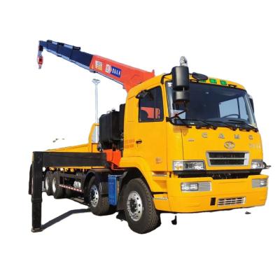 China TRUCK CRANE CAMC 14 Ton 16 Ton Straight Crane Boom Cargo Truck Mounted Hydraulic Crane Loader Crane 8x4 for sale